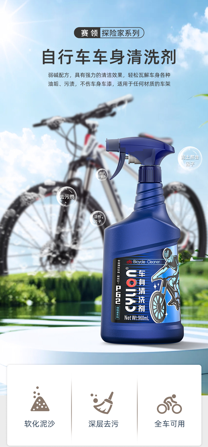 赛领CYLION 探险家系列 车身清洗剂新品上市